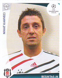 Nihat Kahveci Besiktas JK samolepka UEFA Champions League 2009/10 #122